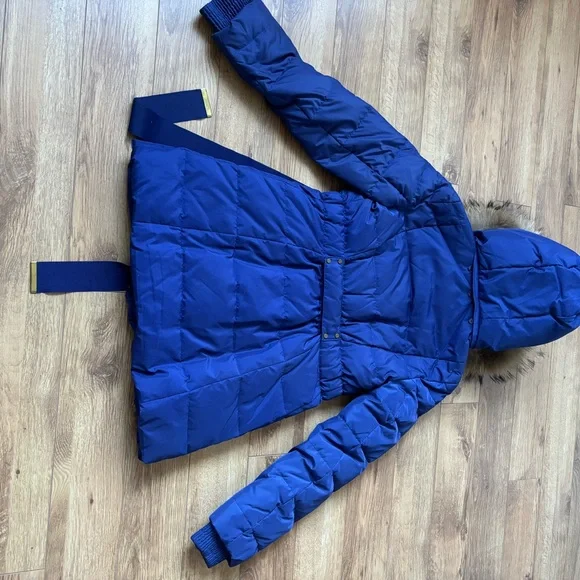 Blue mango belted jacket - Picture 7 of 7